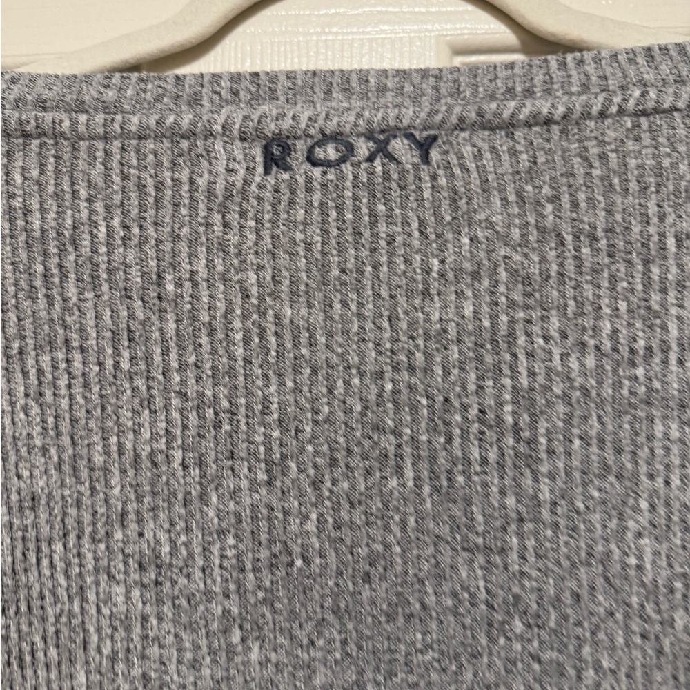 Roxy Gray Ribbed Women's long sleeve - Picture 6 of 8
